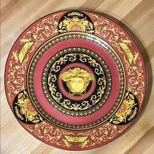 Versace Medusa Red Dinner Plate